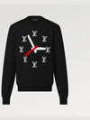 Clock Intarsia Knit Top Black - LOUIS VUITTON - BALAAN 2