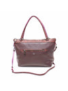 Women s Coach F20898 Oxblood Pebble Leather Python Embossed Tyler Tote 2WAY gt bag Gangbuk used luxury goods - COACH - BALAAN 1