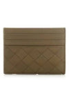 Intrecciato Leather Card Wallet Mud - BOTTEGA VENETA - BALAAN 2