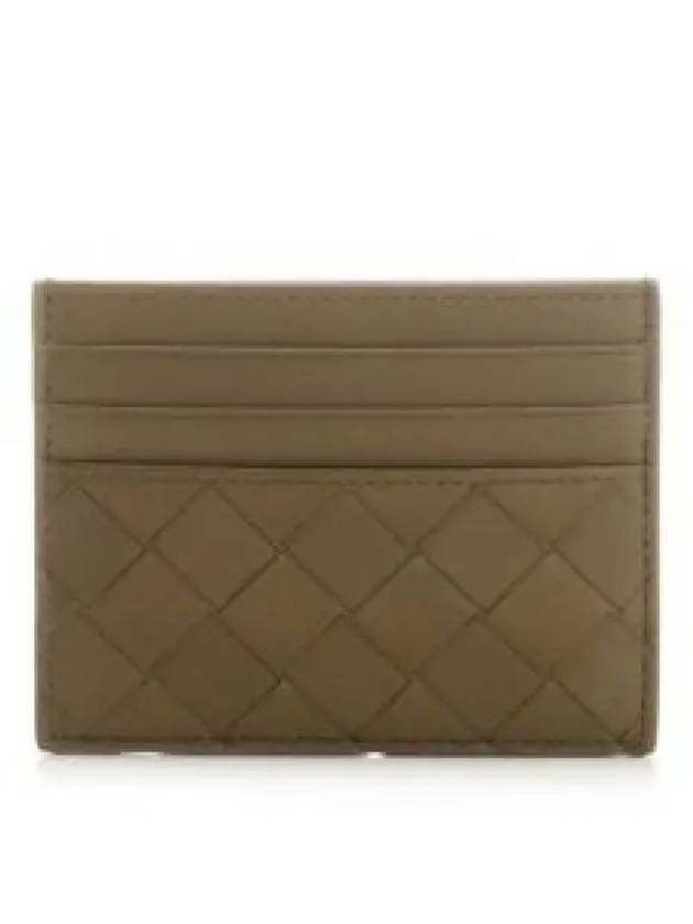 Intrecciato Leather Card Wallet Mud - BOTTEGA VENETA - BALAAN 2