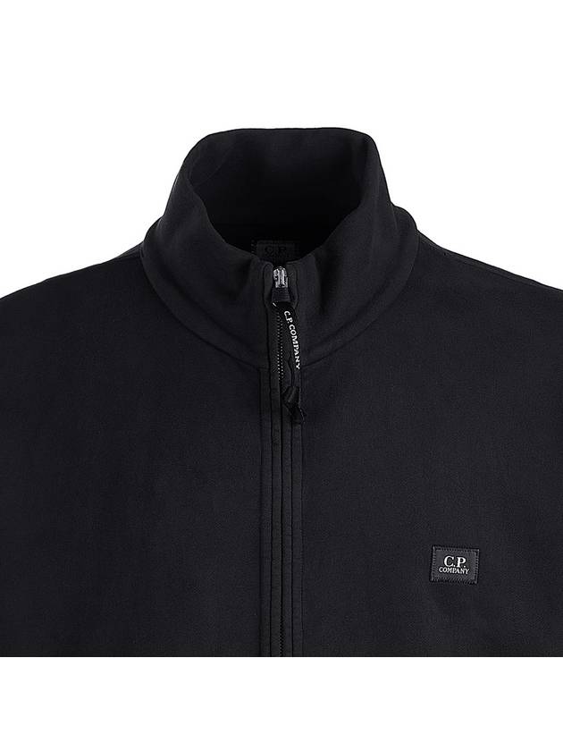 Logo Cotton High Neck Zip-Up Jacket Black - CP COMPANY - BALAAN 5