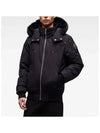 Men's Ballistic Bomber Jacket Black Fox Fur Black - MOOSE KNUCKLES - BALAAN 4