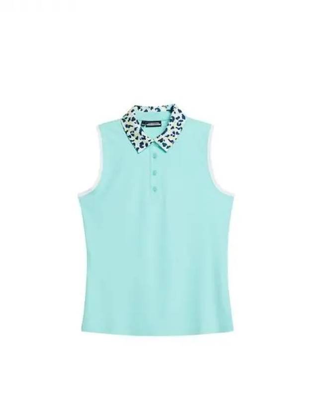 Golf Women s Supportive Sleeveless Top Aruba Blue GWJ09000O492 Domestic Product - J.LINDEBERG - BALAAN 1