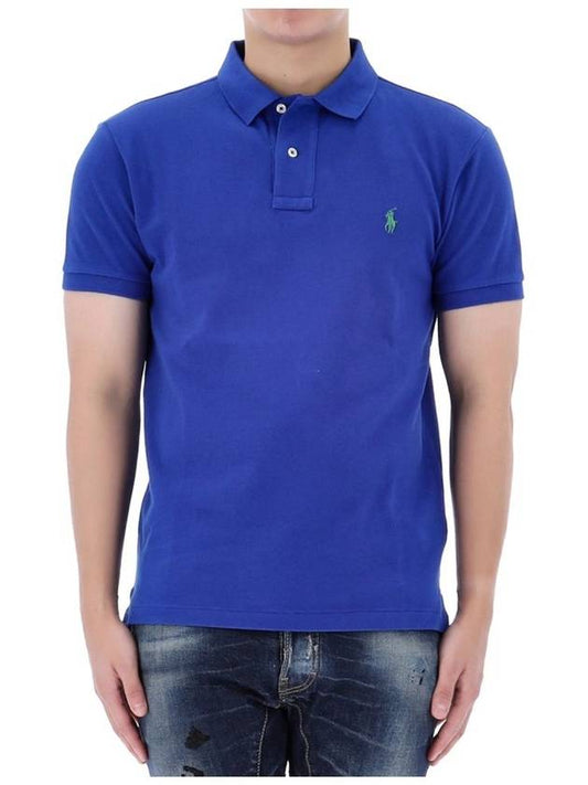 Polo pony logo slim fit short sleeve t shirt 710536856 364 - RALPH LAUREN - BALAAN 2