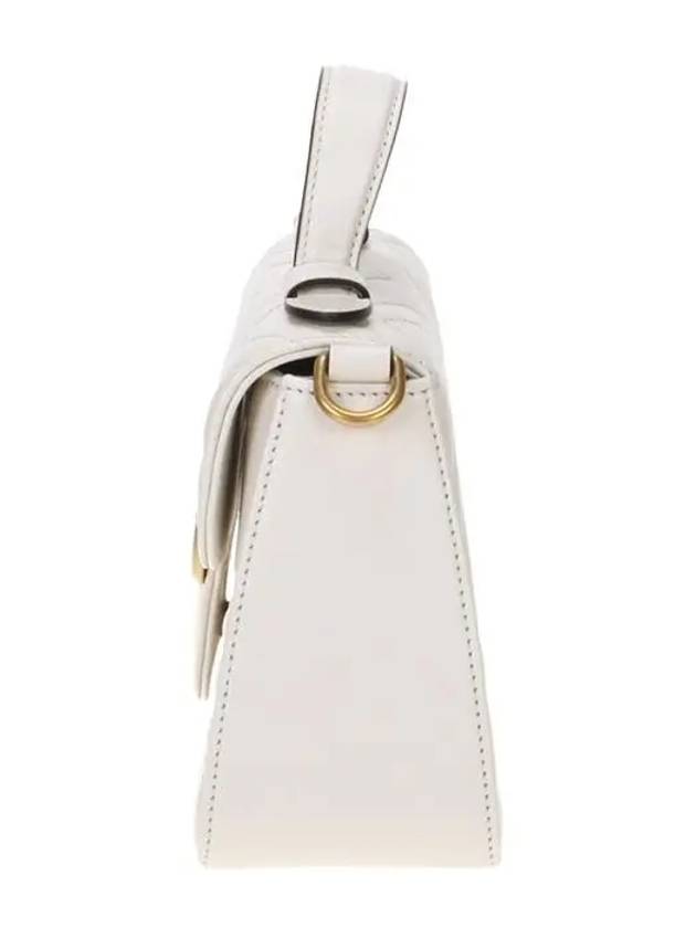 GG Marmont Mini Top Handle Tote Bag White - GUCCI - BALAAN 4