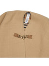 Check Wool Cape Sand - BURBERRY - BALAAN 9