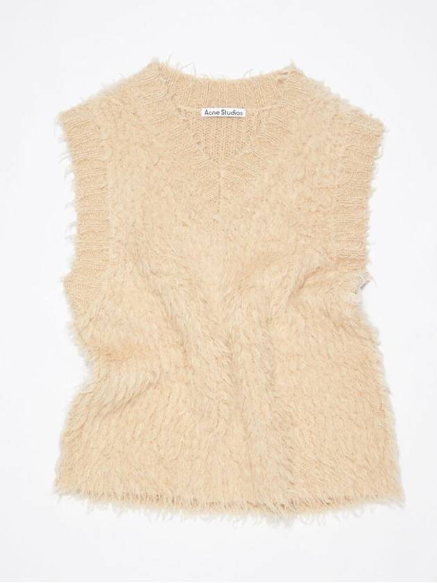 Fluffy Merino Vest Camel - ACNE STUDIOS - BALAAN 1