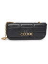 Monochrome Matelasse Long Chain Shoulder Bag Black - CELINE - BALAAN 2