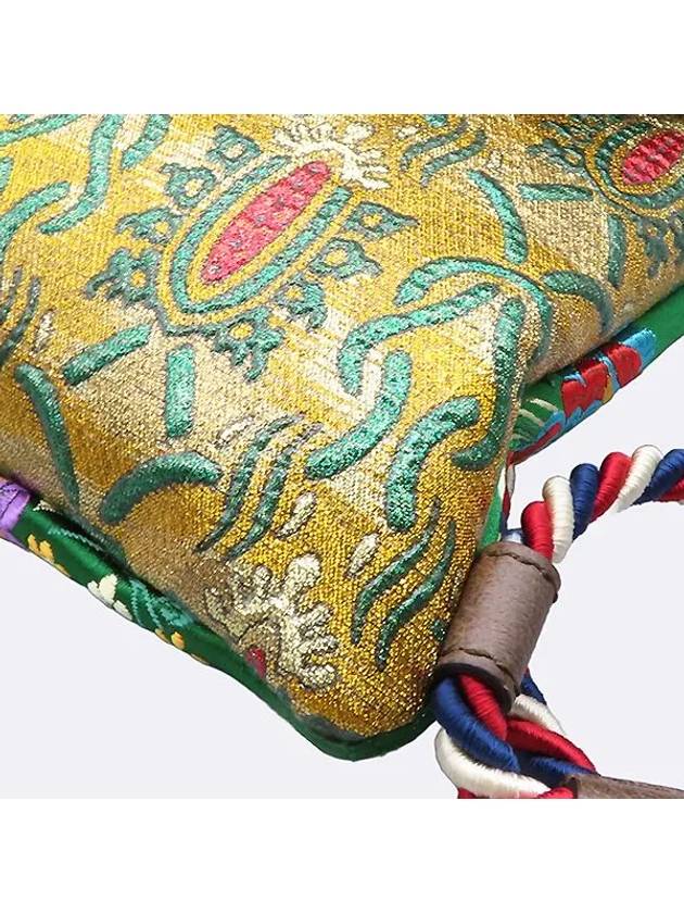 470442 Flower embroidery tiger head decorated drawstring backpack - GUCCI - BALAAN 5