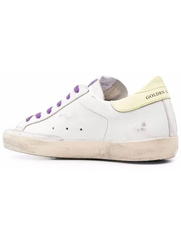 Women's Glitter Yellow Tab Superstar Sneakers - GOLDEN GOOSE - BALAAN 4