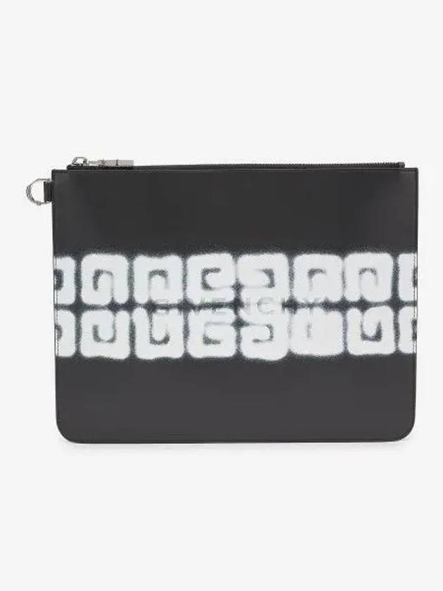 4G Leather Clutch Bag Black - GIVENCHY - BALAAN 2