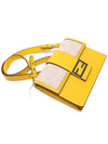 FF flat baguette cross bag yellow - FENDI - BALAAN.