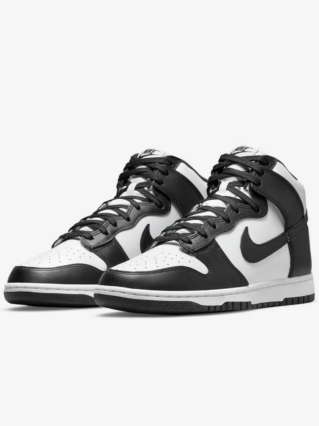 Dunk Retro High Top Sneakers Black White - NIKE - BALAAN 4