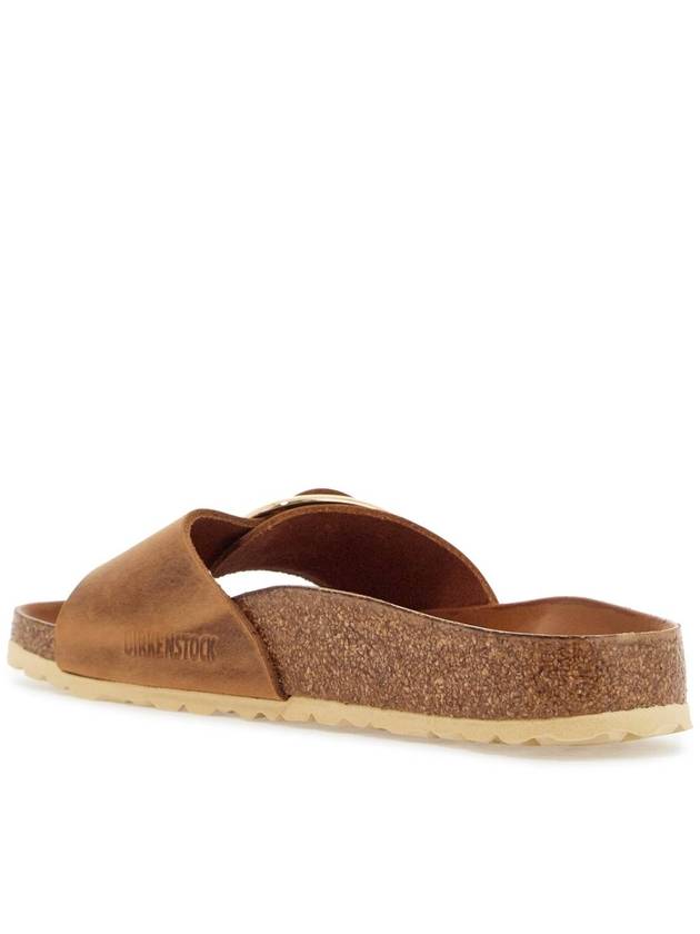 Madrid Big Buckle Slippers Cognac - BIRKENSTOCK - BALAAN 4