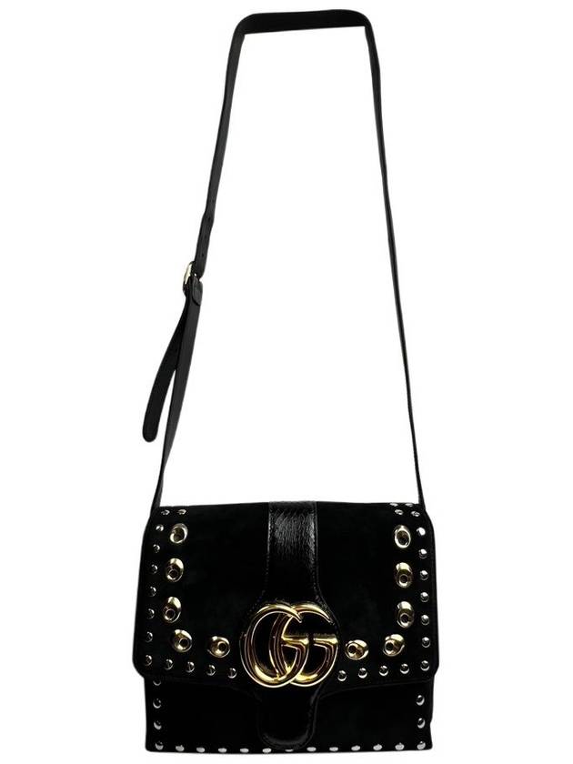 Ali black metal stud medium shoulder bag 550126 - GUCCI - BALAAN 7