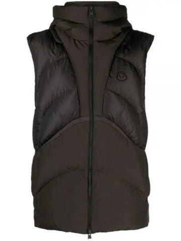 Odon Down Vest Brown - MONCLER - BALAAN 1