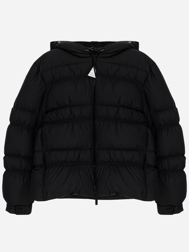 Yser logo short down padded jacket black - MONCLER - BALAAN 2
