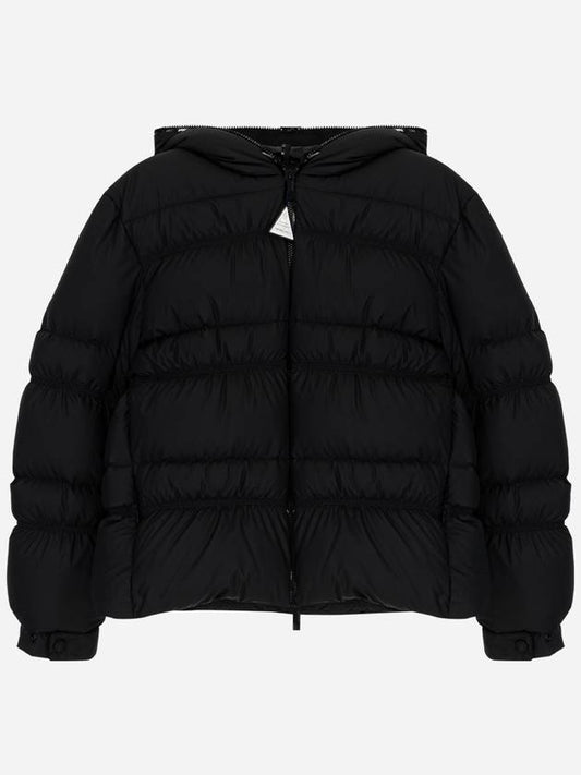 Yser logo short down padded jacket black - MONCLER - BALAAN 2