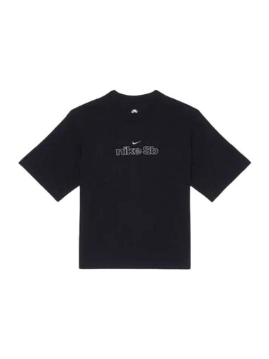 SB Skate Short Sleeve T-Shirt Black - NIKE - BALAAN 1