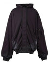 Back Logo Padded Bomber Jacket Black - BALENCIAGA - BALAAN 2