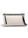 Empire Medium Square Cotton Shoulder Bag Ivory - JIL SANDER - BALAAN 2