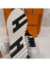 Bouncing Low Top Sneakers Blanc Noir - HERMES - BALAAN 8