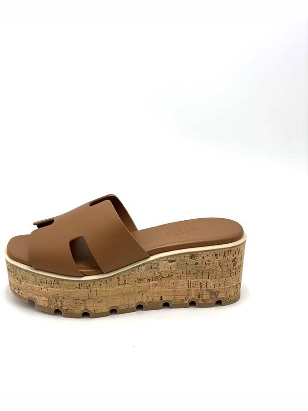 Eze 30 Calfskin Sandals Naturel Brown - HERMES - BALAAN 5