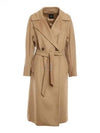 Women's Resina Wool Broadcloth Double Coat Camel - MAX MARA - BALAAN 2