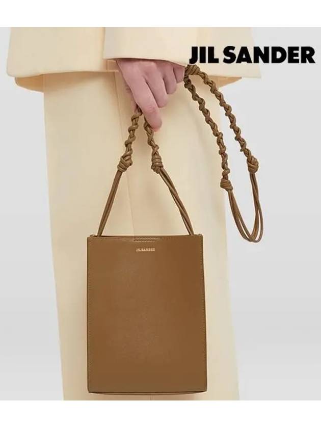 Tangle Smooth Leather Small Cross Bag Brown - JIL SANDER - BALAAN 9