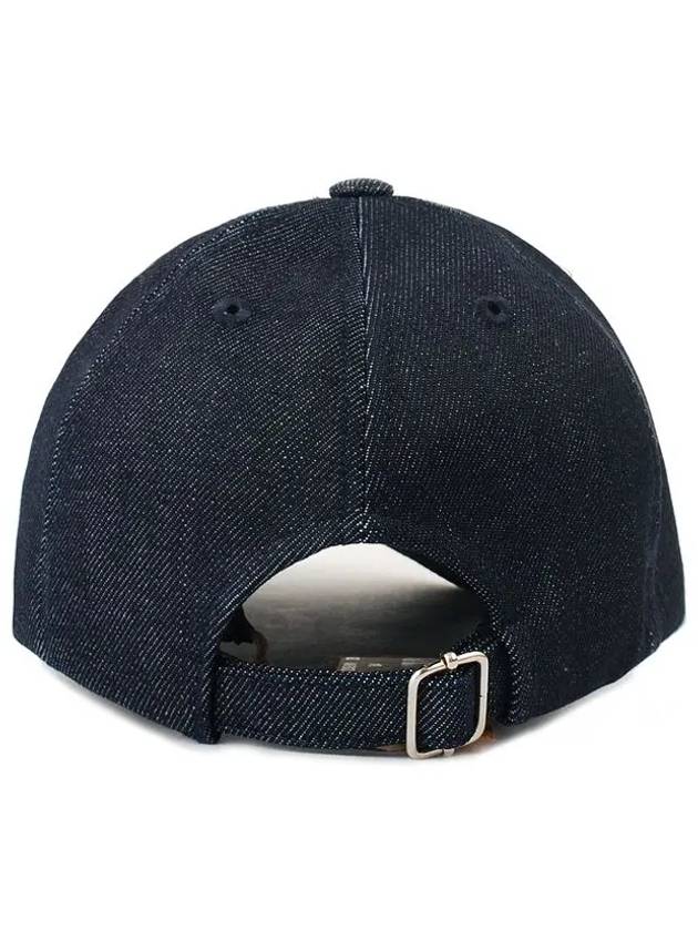 VPC Velvet Logo Denim Ball Cap Blue - A.P.C. - BALAAN 5