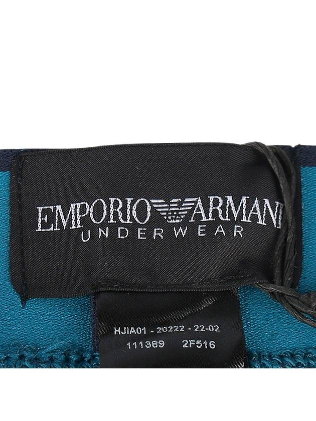 Men's Logo Trunk Briefs Blue - EMPORIO ARMANI - BALAAN 10