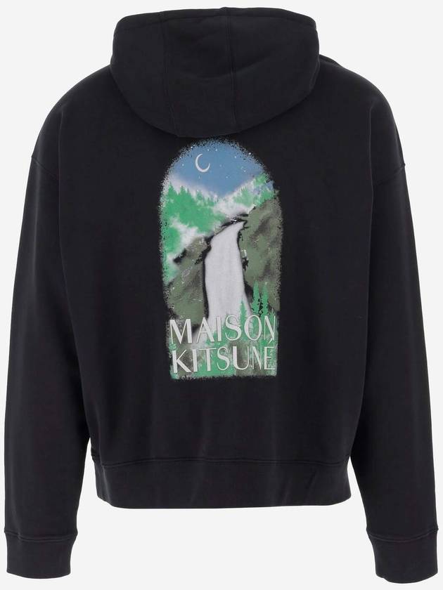 Waterfall Oversized Hoodie Black - MAISON KITSUNE - BALAAN 3