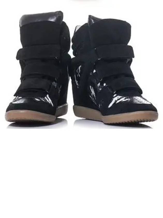 Isabel Marant Beckett Beckett Ponyskin Suede Panel High Top Sneakers - ISABEL MARANT - BALAAN 2