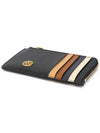 Robinson Logo Embellished Leather Card Wallet Black - TORY BURCH - BALAAN 4