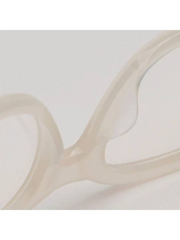 Eyewear Logo Round Acetate Eyeglasses Ivory - CELINE - BALAAN 7