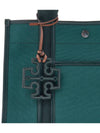 Small Twill Tory Tote Bag Green - TORY BURCH - BALAAN 11