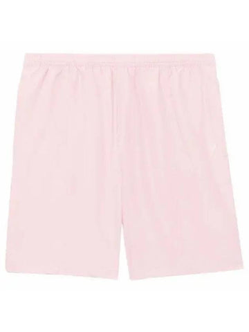 Pocket Heart Logo Swim Shorts Pale Pink - AMI - BALAAN 1