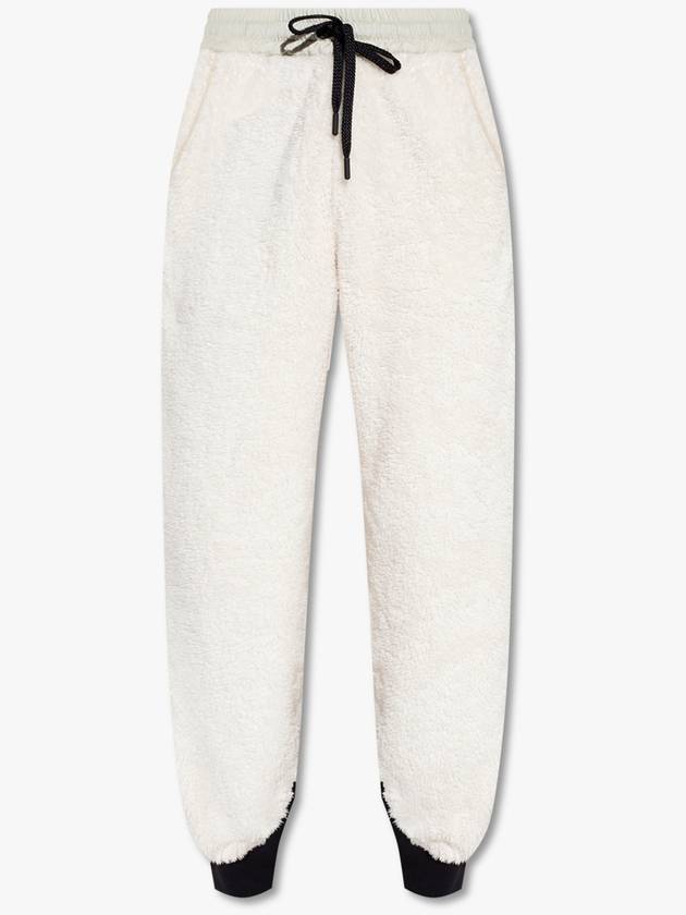 Grenoble Dadynamic Shearling Track Pants Ivory - MONCLER - BALAAN.