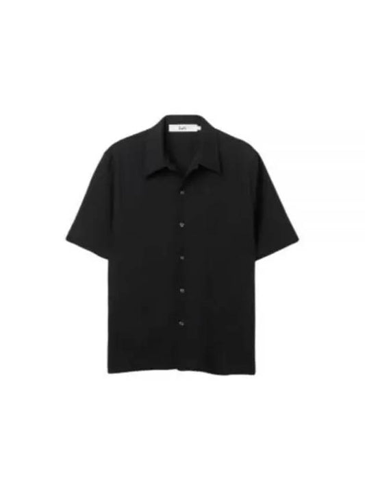 Suneham Short Sleeve Shirt Black Crepe - SEFR - BALAAN 2