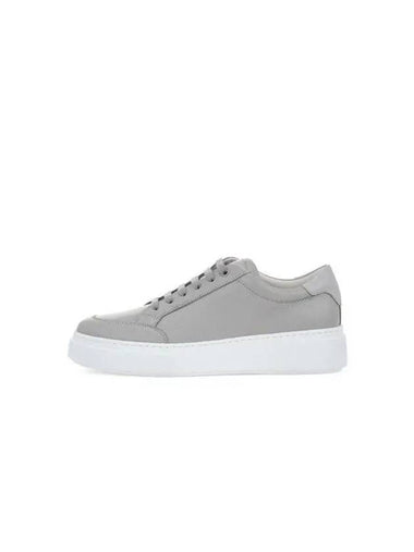 Men s Grainy Deerskin Sneakers Gray - GIORGIO ARMANI - BALAAN 1