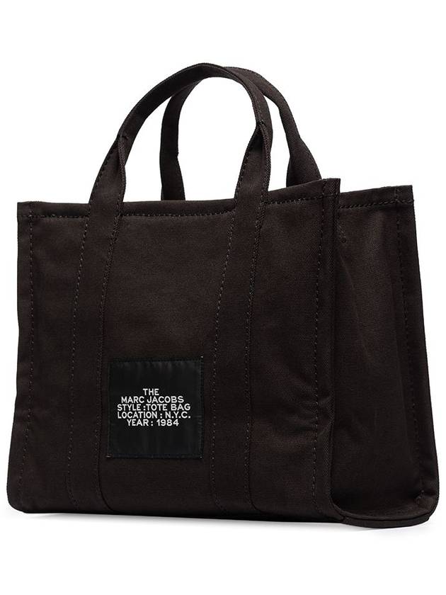 Logo Medium Canvas Tote Bag Black - MARC JACOBS - BALAAN 5