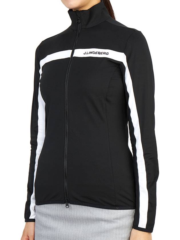 Janice Full Zip-up Jacket Black - J.LINDEBERG - BALAAN 4