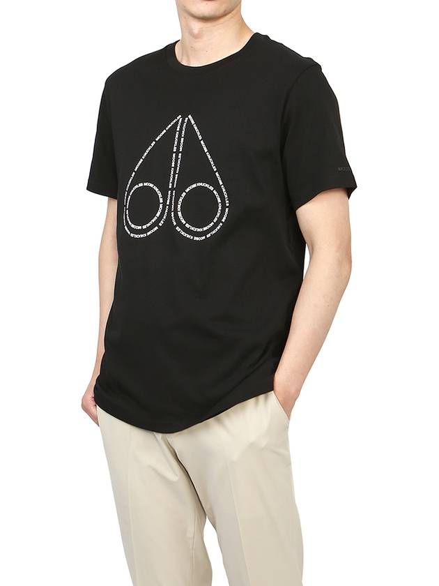 Gerrard Short Sleeve T-Shirt Black - MOOSE KNUCKLES - BALAAN 8