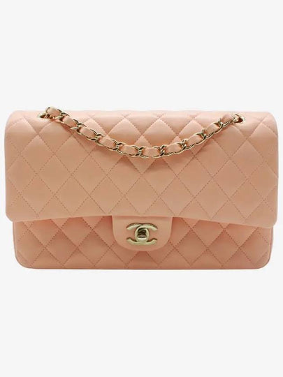 Classic Lambskin Medium Shoulder Bag Peach - CHANEL - BALAAN 2