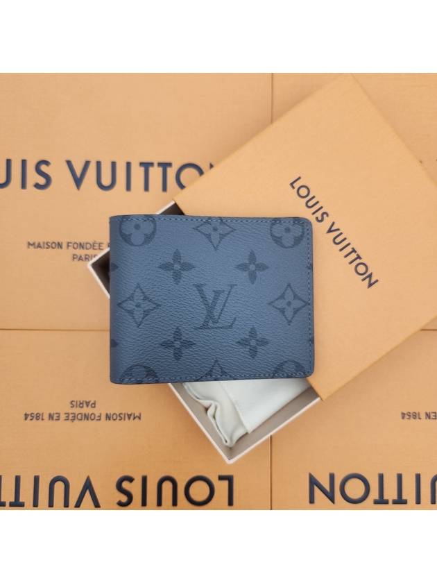 Monogram Eclipse Reverse Slender Half Wallet Grey - LOUIS VUITTON - BALAAN 3