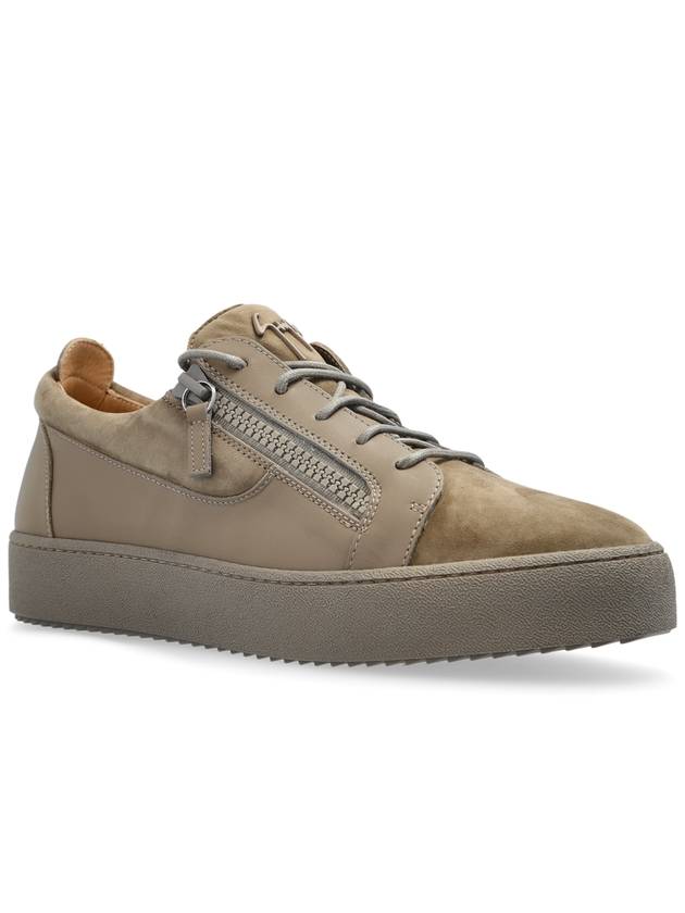 Giuseppe Zanotti Suede Sneakers, Men's, Beige - GIUSEPPE ZANOTTI - BALAAN 4