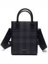 Denny Check Print Tote Bag Grey - BURBERRY - BALAAN 3