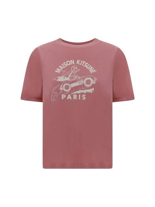 Racing Fox Comfort Short Sleeve T-Shirt Red - MAISON KITSUNE - BALAAN 1