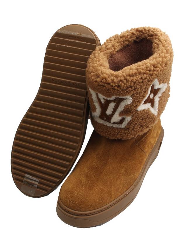 LV Camel Sheepskin Boots 36 - LOUIS VUITTON - BALAAN 3