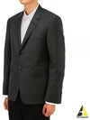 Super 120S Wool Twill Single Breasted Classic Jacket Black - THOM BROWNE - BALAAN 2